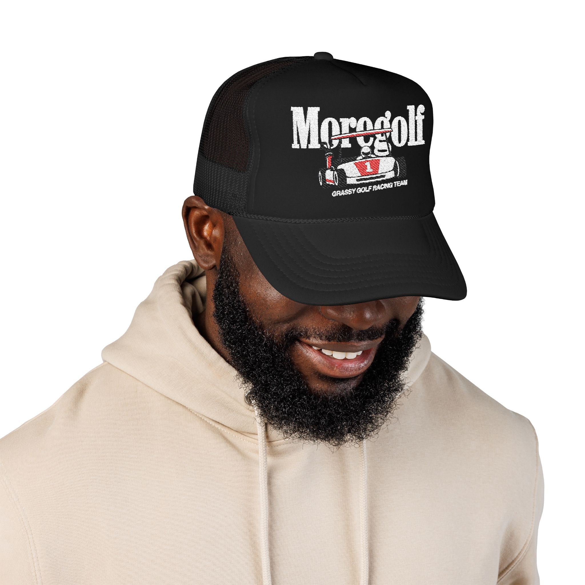 Moregolf Trucker | Black | Grassy Golf Racing Team