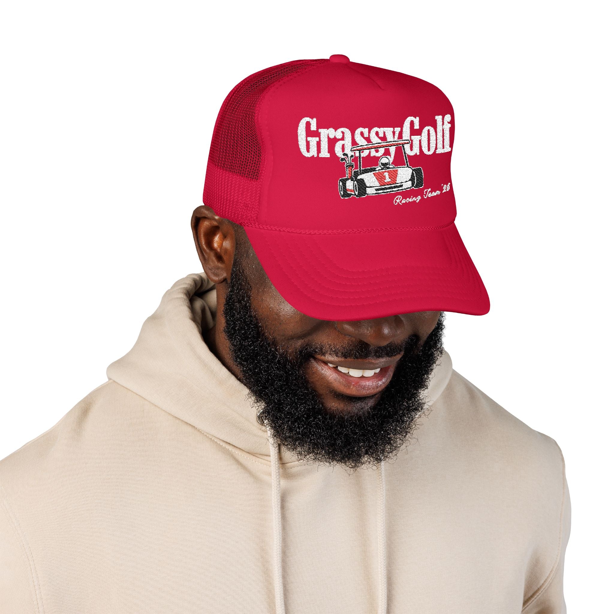 Grassy Golf Racing Team Trucker | Red