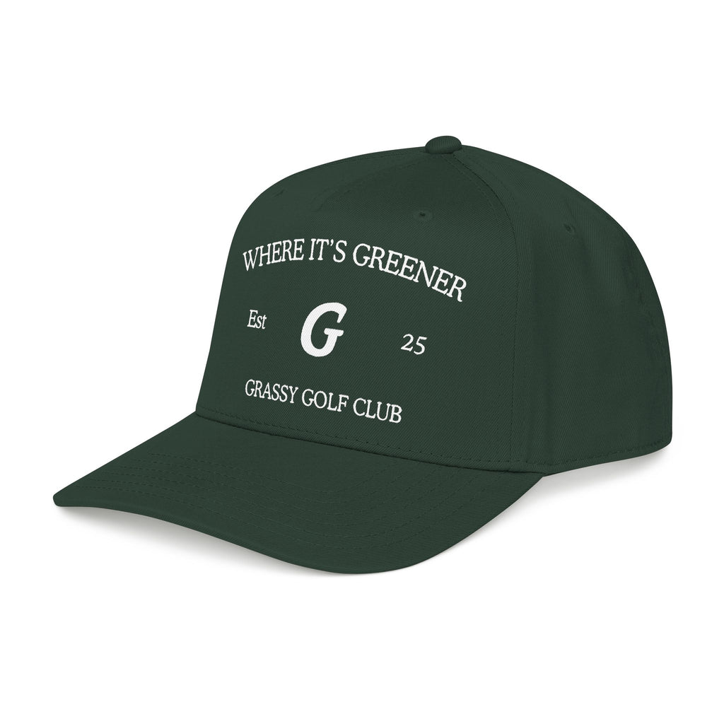 Where It's Greener "G" Golf Cap - Grassy Golf Club
